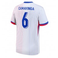 Francúzsko Eduardo Camavinga #6 Vonkajší futbalový dres ME 2024 Krátky Rukáv